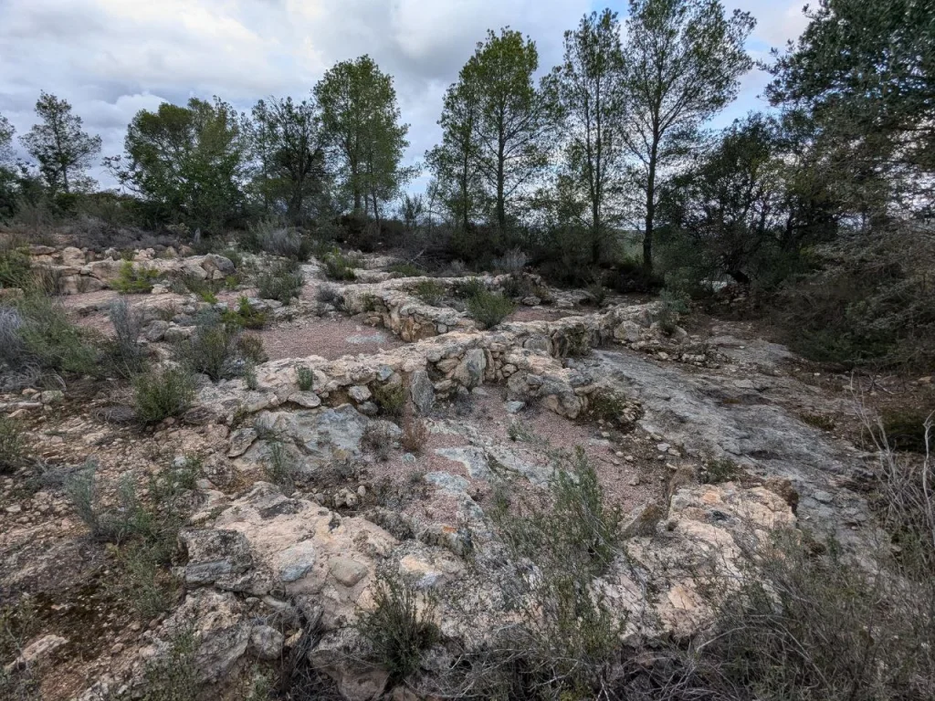Vista del Jaciment d'Aldovesta (Benifallet)