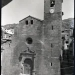 Imatge de l'estat en què va quedar l'Església Parroquial després dels bombardeig del 38